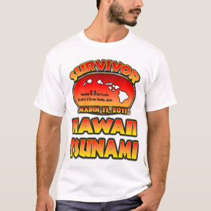 T-shirt Survivant - tsunami d'Hawaï