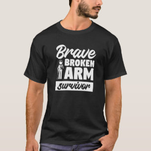 T-shirt Survivante de Bras Cassé Courageuse Récupération d