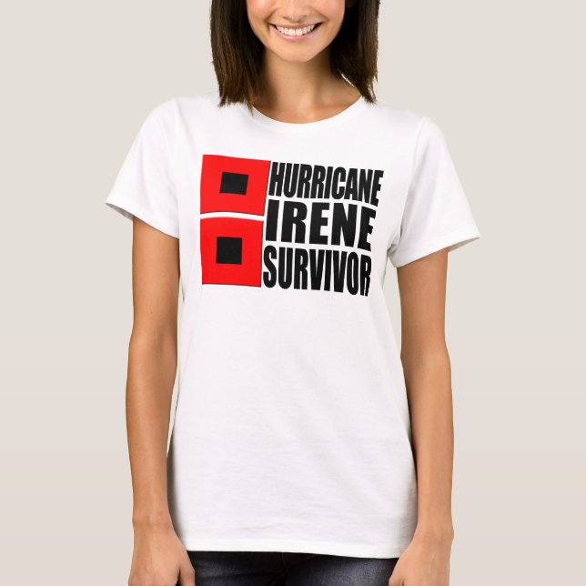 T-shirt Survivante d'Irène d'ouragan (Devant)