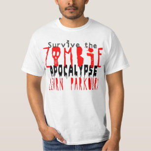 T-shirt Survivez à l'apocalypse de zombi avec Parkour