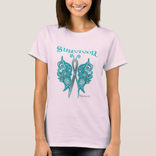 T-shirt Survivor Celtic Butterfly - Ovarian Cancer