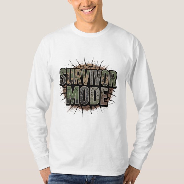 T-shirt Survivor Mode Tank – Break Limits (Devant)