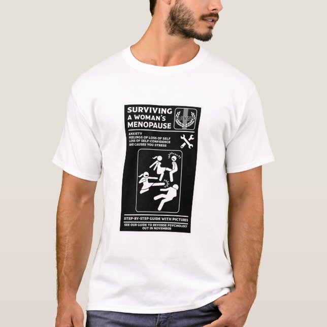 T-shirt Survivre À La Ménopause (Devant)