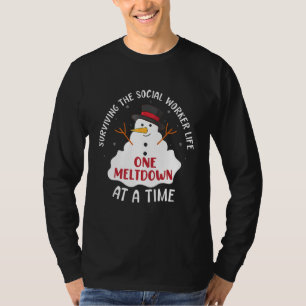 T-shirt Survivre à la vie de travailleur social une crise