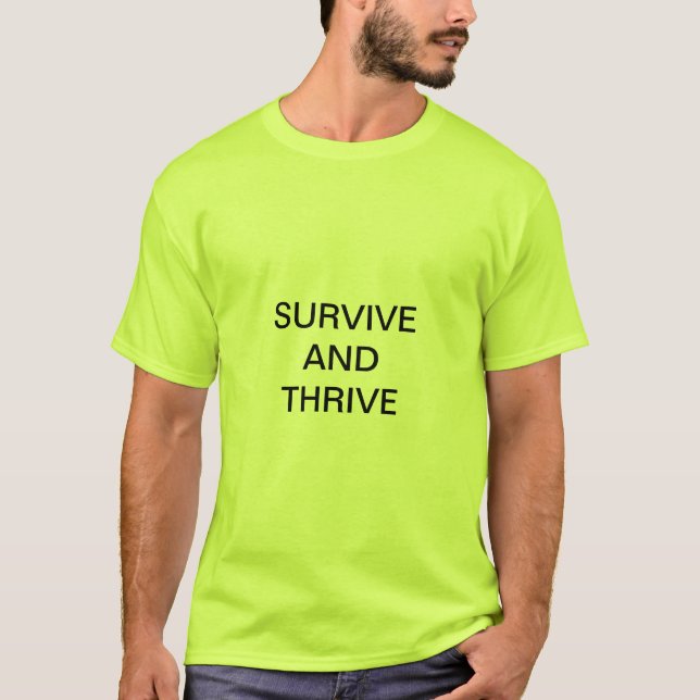 T-SHIRT SURVIVRE ET ÉVOLUER (Devant)