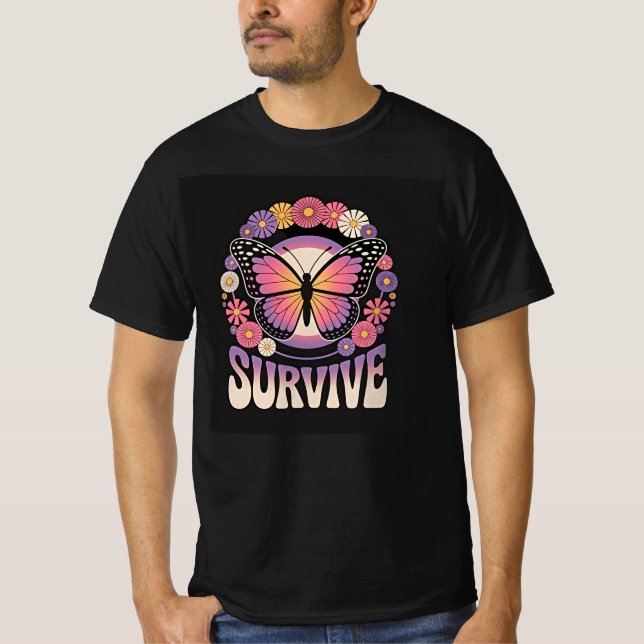T-shirt Survivre Papillon (Devant)