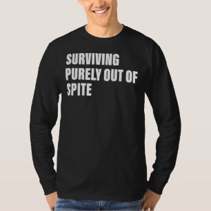 T-shirt Survivre Purement À Partir De Citation De Vêtement
