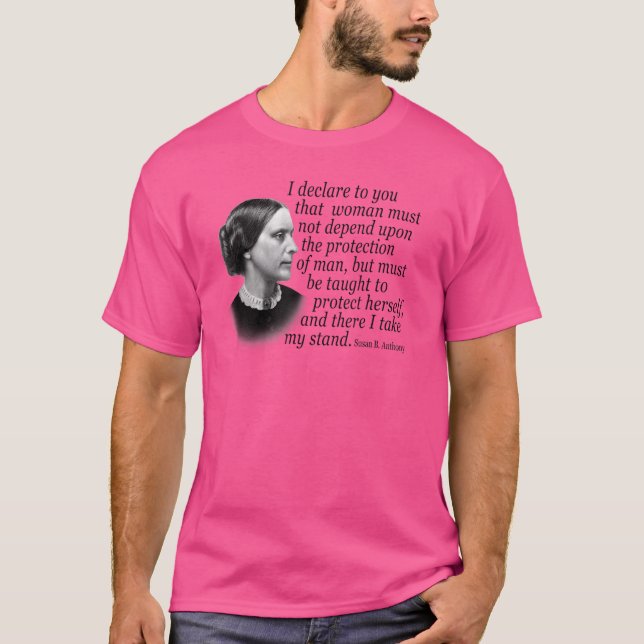 T-shirt Susan B Anthony cite la militante des droits des f (Devant)
