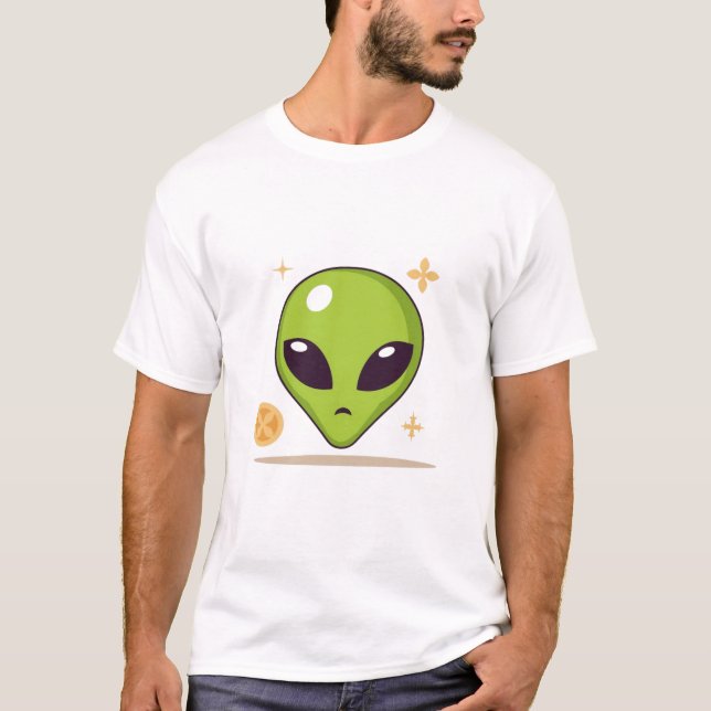 T-shirt Sushi Alien – Cute Minimal Food Art (Devant)