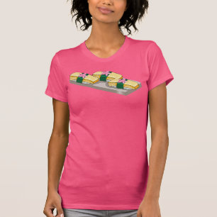T-shirt Sushi aux fleurs roses