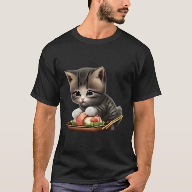 T-shirt Sushi Cat (Devant)