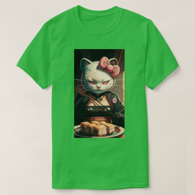 T-shirt Sushi Cat (Design devant)