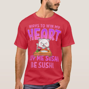 T-shirt Sushi Cat Anime Merch Manga Cosplay Nourriture jap