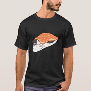 T-shirt Sushi Cat Japonais Foodie Anime Lover Crazy Cat Su