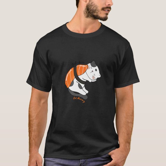 T-shirt Sushi Chat Maman (Devant)