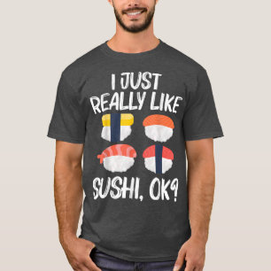 T-shirt Sushi Cool pour hommes femmes Sashimi japonais Fru