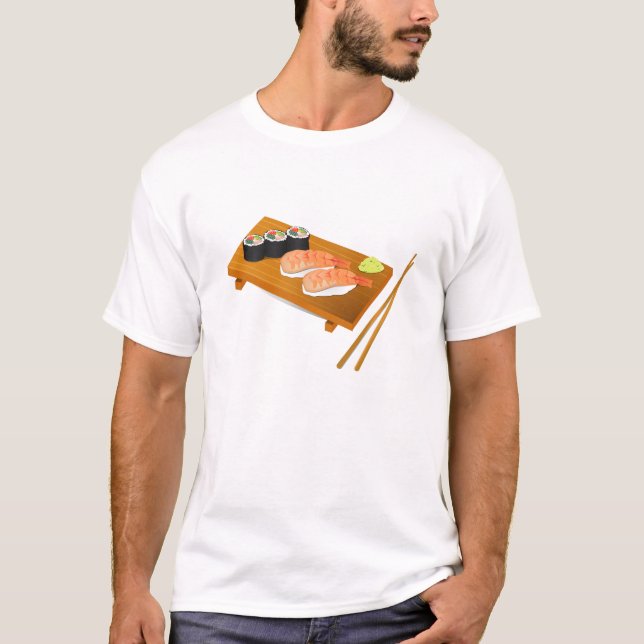 T-shirt Sushi cuisine japonaise mignonne (Devant)