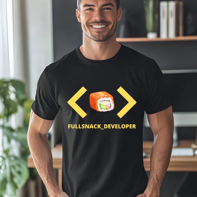 T-shirt Sushi développeur de snacks complets (Créateur téléchargé)