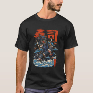 T-shirt Sushi Dragon japonais Maki Sushi Rolls Anime Foodi