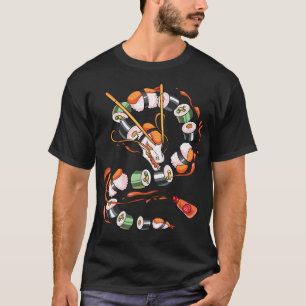 T-shirt Sushi Dragon Roll Japonais Nourriture Kawaii Drago