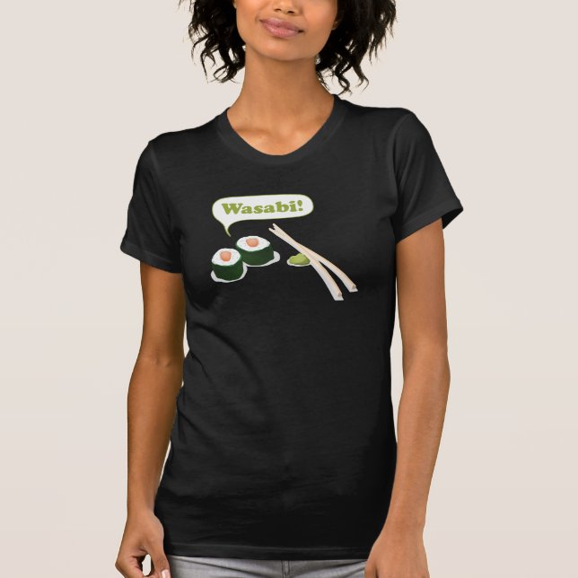 T-shirt sushi et wasabi (Devant)