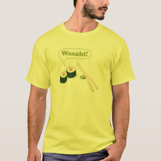 T-shirt sushi et wasabi