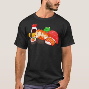 T-shirt Sushi Lover Foody Japonais Asiatique Alimentation
