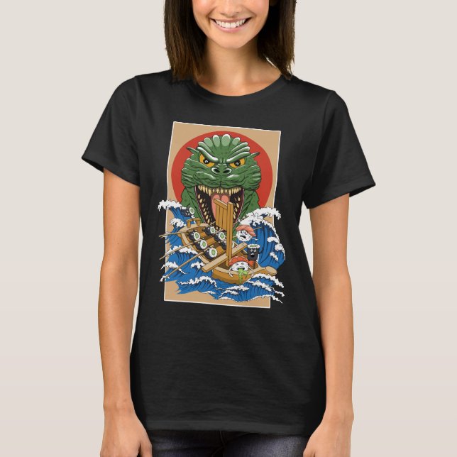 T-shirt Sushi Lover japonais (Devant)
