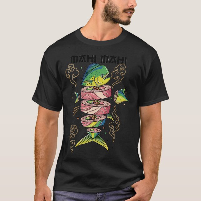 T-shirt Sushi Mahi Mahi (Devant)