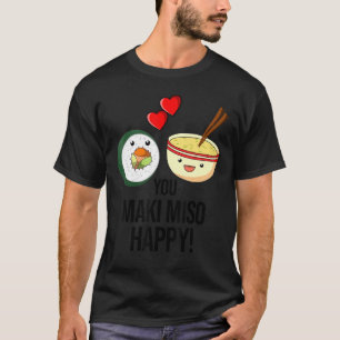 T-shirt Sushi Maki Cuisine japonaise Dit Wasabi Soy