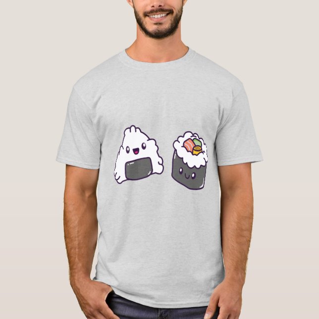 T-shirt Sushi Mens"  (Devant)