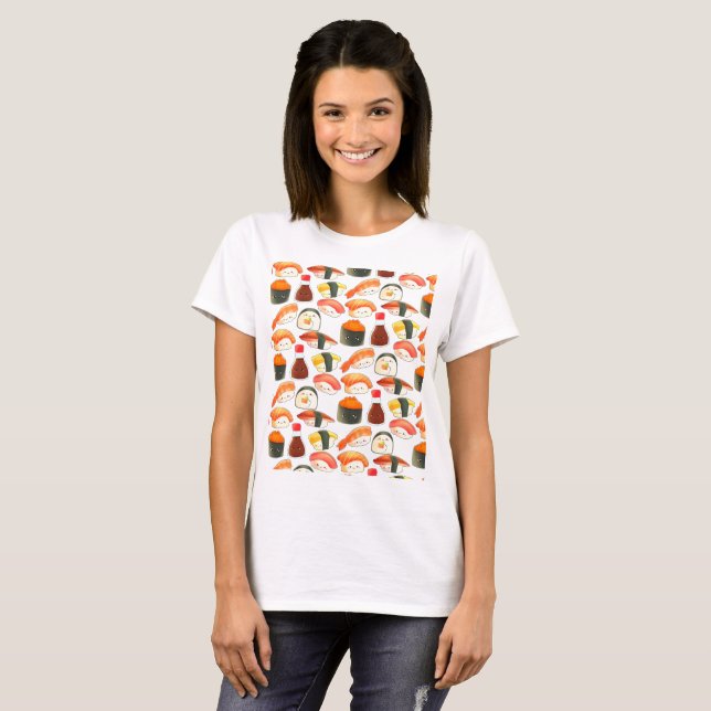 T-shirt Sushi Mignon (Devant entier)