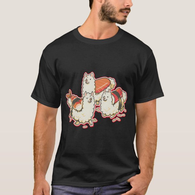 T-shirt Sushi Niguiri d'Alpaca (Devant)