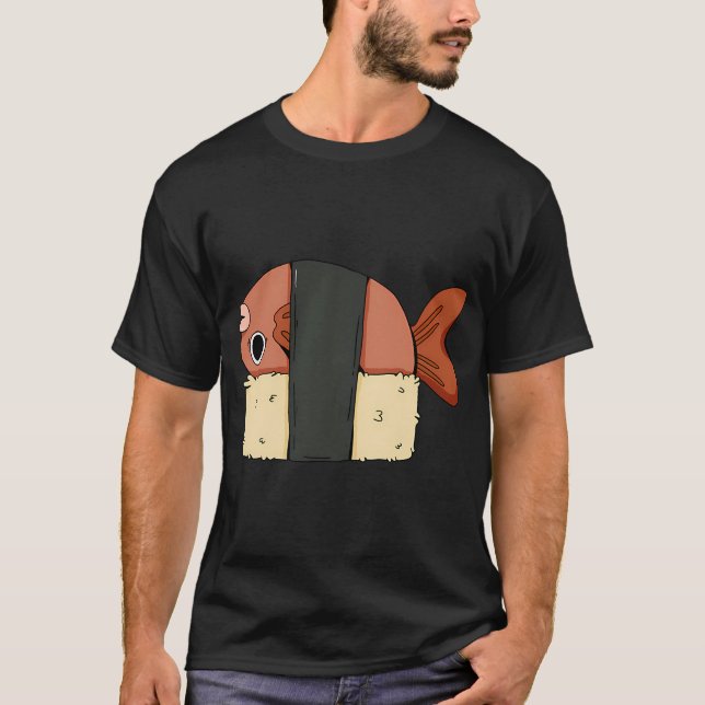 T-shirt Sushi Poisson Frais (Devant)