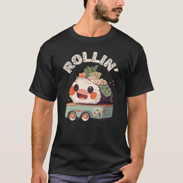 T-shirt Sushi Rollin' (Devant)