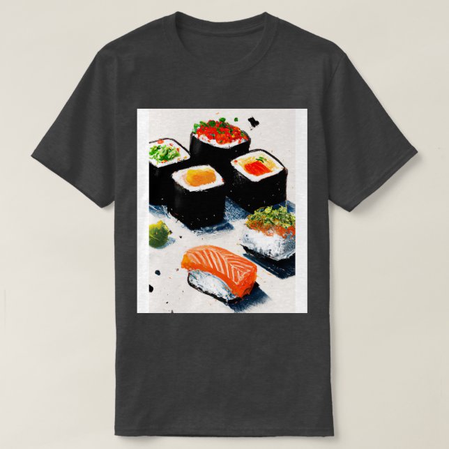 T-shirt Sushi Rolls (Design devant)