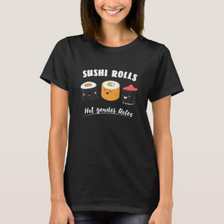 T-shirt Sushi Rolls Non Rôles Sexes