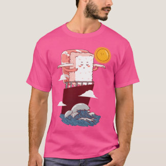 T-shirt Sushi romantique