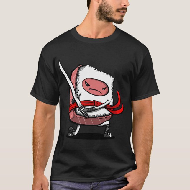 T-shirt Sushi Samouraï Ninja (Devant)
