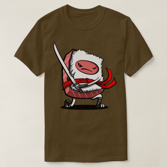 T-shirt Sushi Samurai Ninja (Design devant)