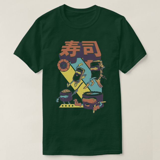 T-shirt Sushi Sentai (Design devant)