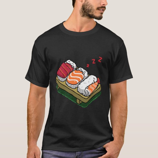 T-shirt Sushi Sleepy Sushi (Devant)