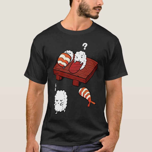 T-shirt Sushi Sushi Sleeping Sushi Sleepy (Devant)