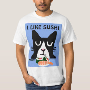 T-shirt SUSHI, T-shirts TUXEDO Panda Kitty