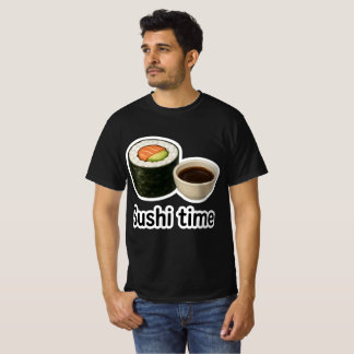 T-shirt Sushi Time Sticker - Sushi réaliste avec soja