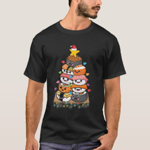 T-shirt Sushi Tree Japonais Nourriture Amoureux Noël Cadea