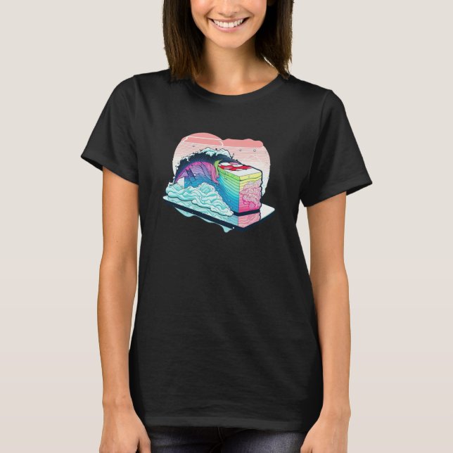T-shirt Sushi Vaporwave Retrowave Aesthetic (Devant)