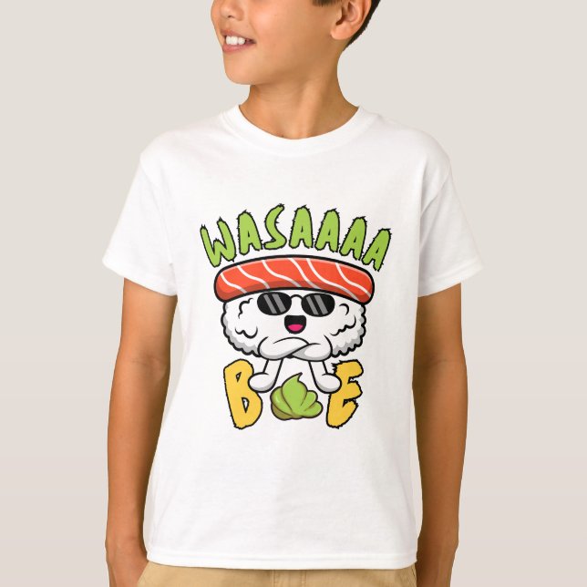 T-shirt Sushi Wasabi Food Pun amusant Cool (Devant)