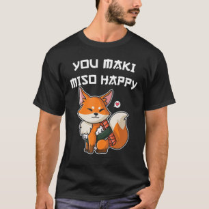 T-shirt Sushi You Maki Miso Joyeux Caractère Japonais