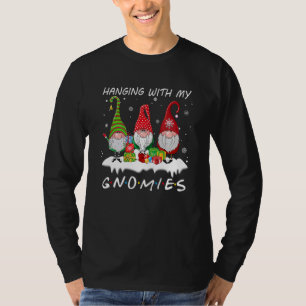 T-shirt Suspendu Avec Mes Gnomes Gnome Noël Xmas Pajam